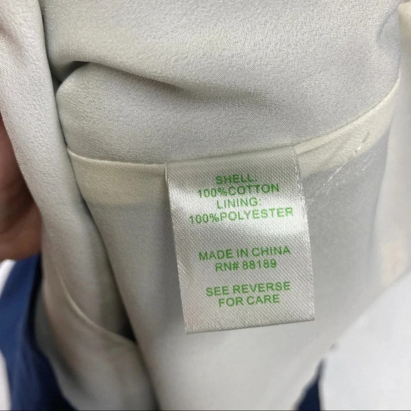 Lilly Pulitzer Women's 4 Wythe Fit and Flare Dress Navy and Gold Illusion Top - Picture 10 of 11